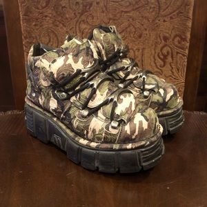 Camo New rock 106 ankle boots